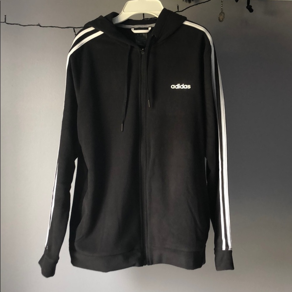 Black adidas zip up sweater